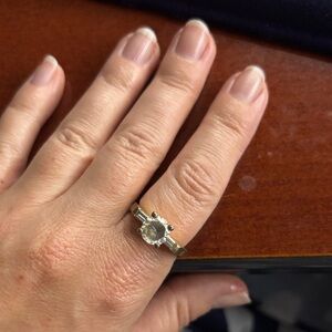 Ring with Clear Gemstone